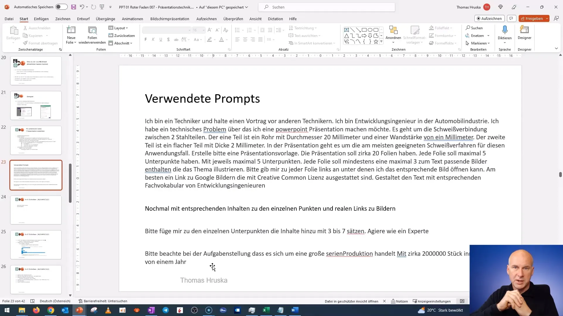 Creează o prezentare PowerPoint profesională folosind ChatGPT