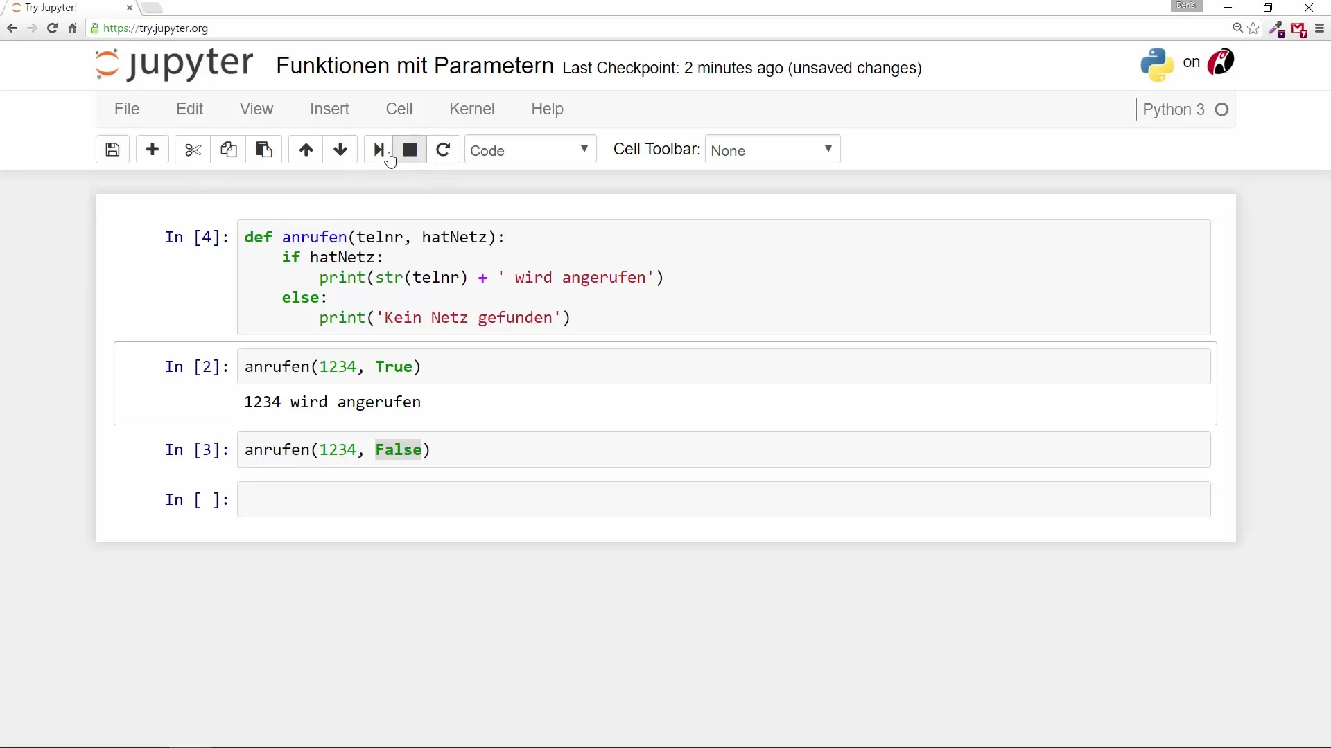 Pythonの初心者向けのパラメータ付き関数 Python初心者向けのパラメータを持つ関数
