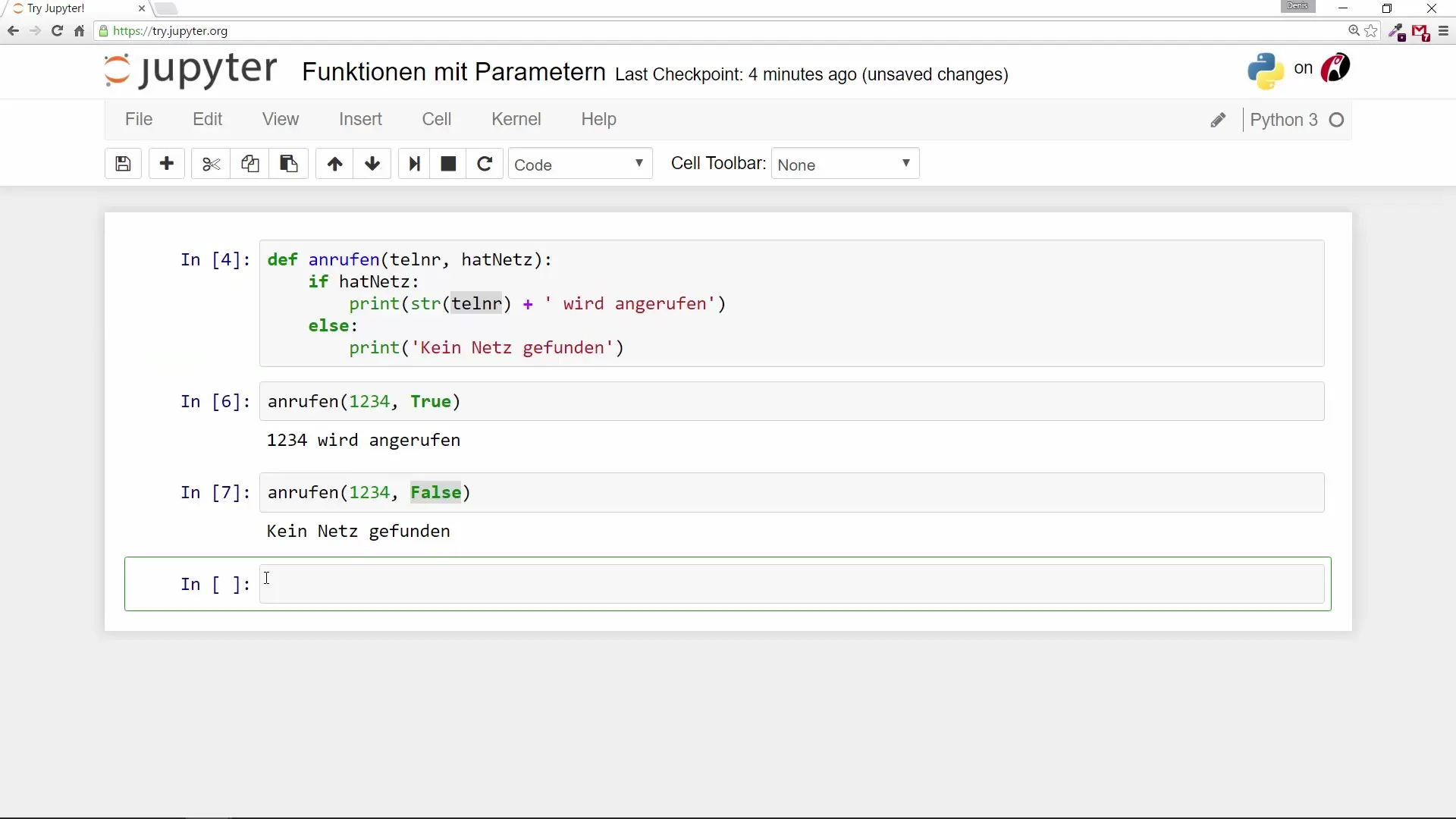 Pythonにおける初心者向けのパラメータ付き関数 初心者のためのPythonにおけるパラメータ付き関数