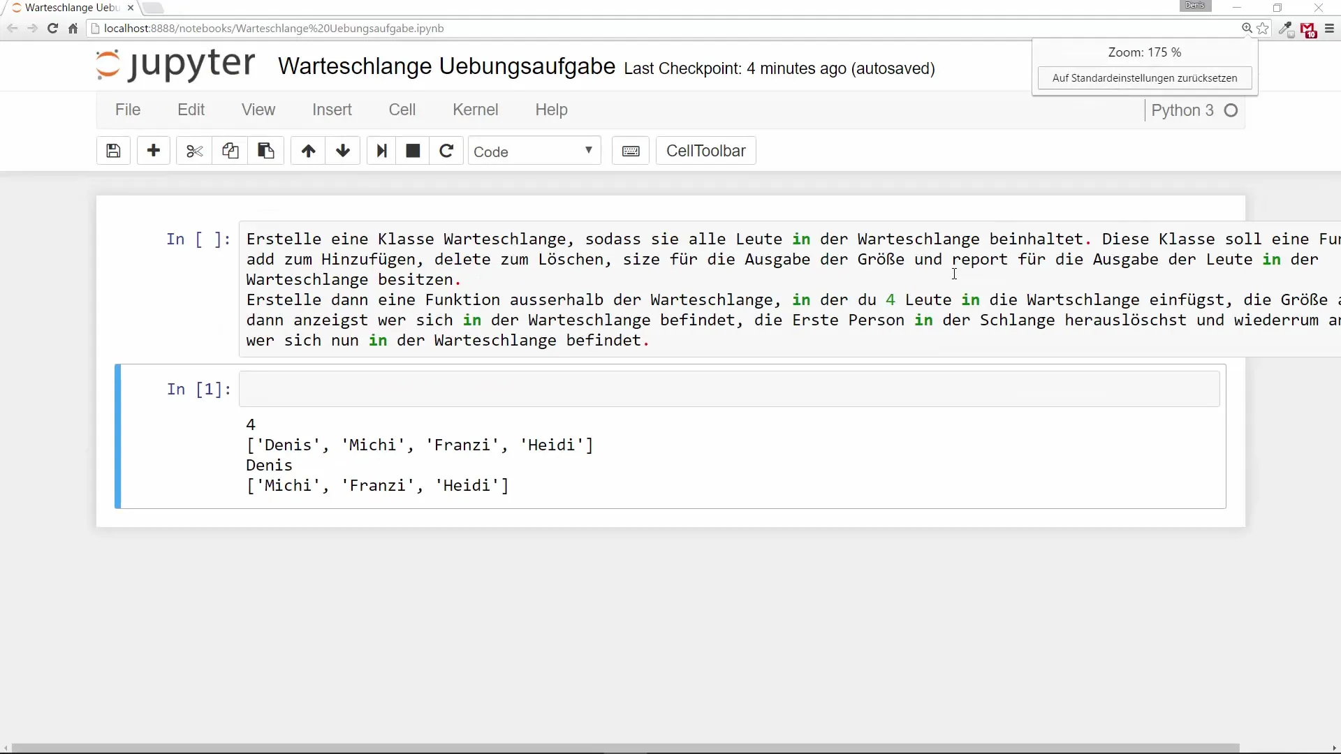 Pythonで簡単な待機列を作成する Pythonでシンプルな待機行列を作成する
