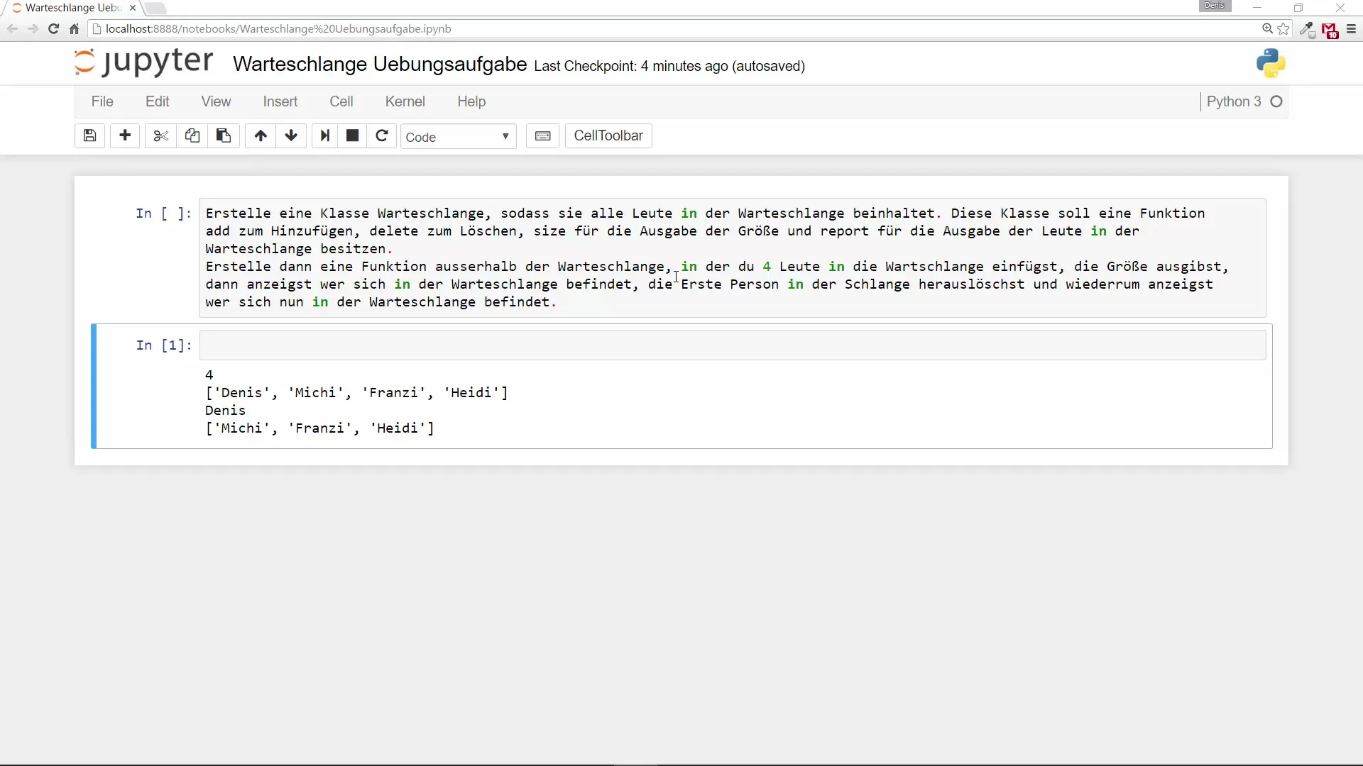 Pythonでシンプルな待機列を作成する Pythonで簡単な待機キューを作成する