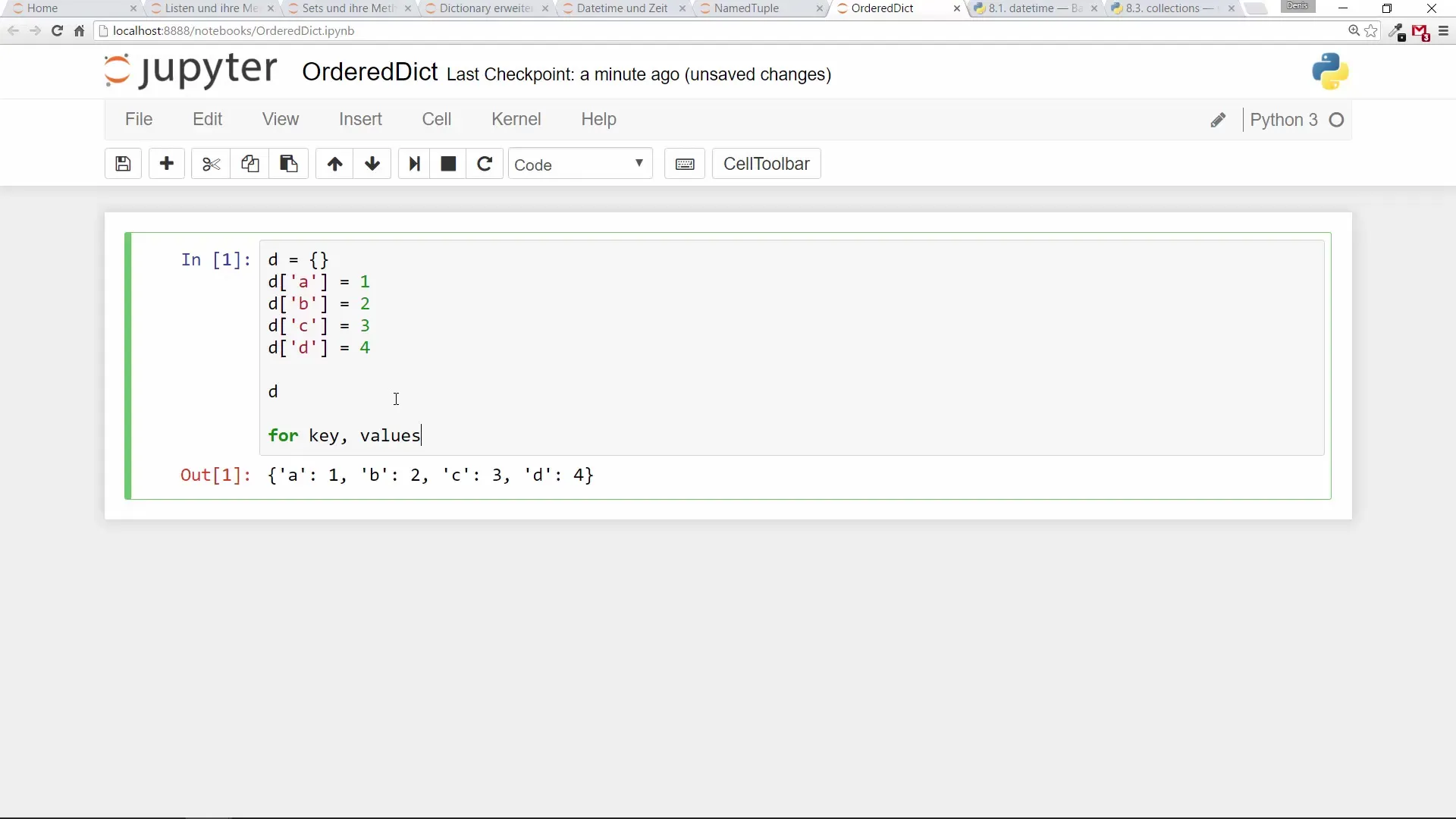 Kārtots vārdnīca Python – OrderedDict detalizēti Kārtots vārdnīca Python – OrderedDict detaļās