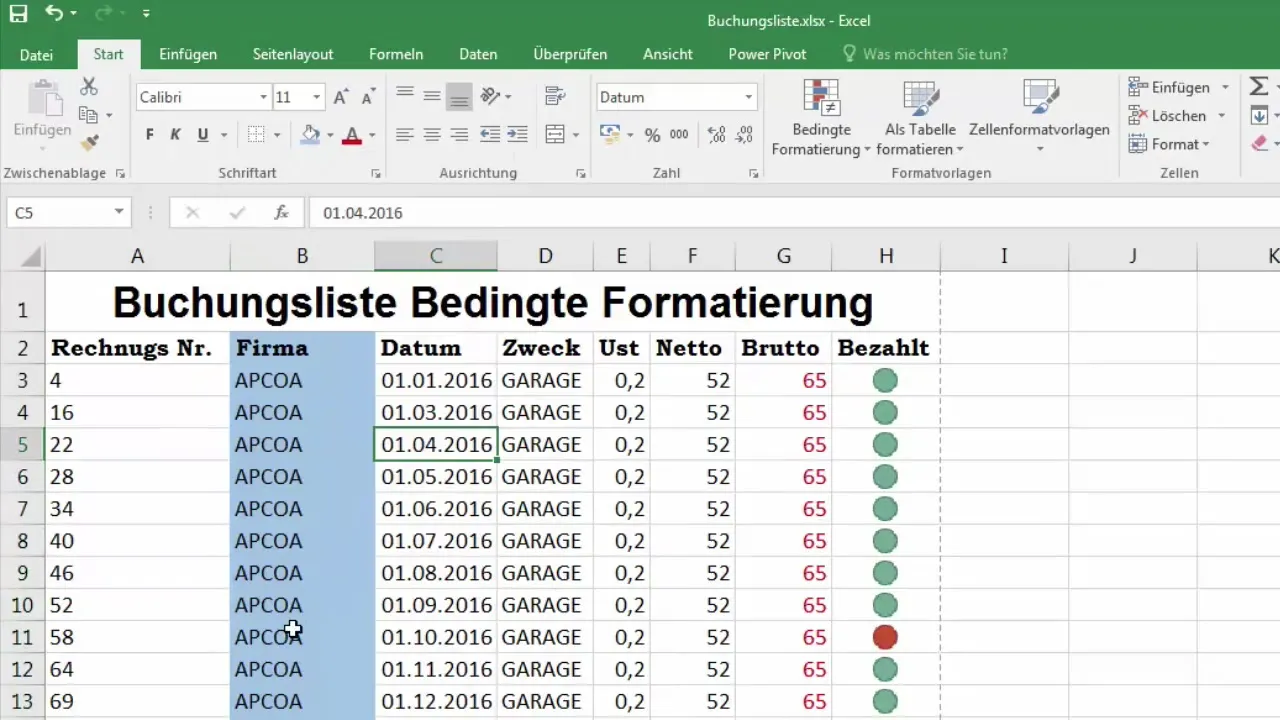 Riempire e mettere in evidenza le celle colorate in Excel Colorare e evidenziare le celle in Excel