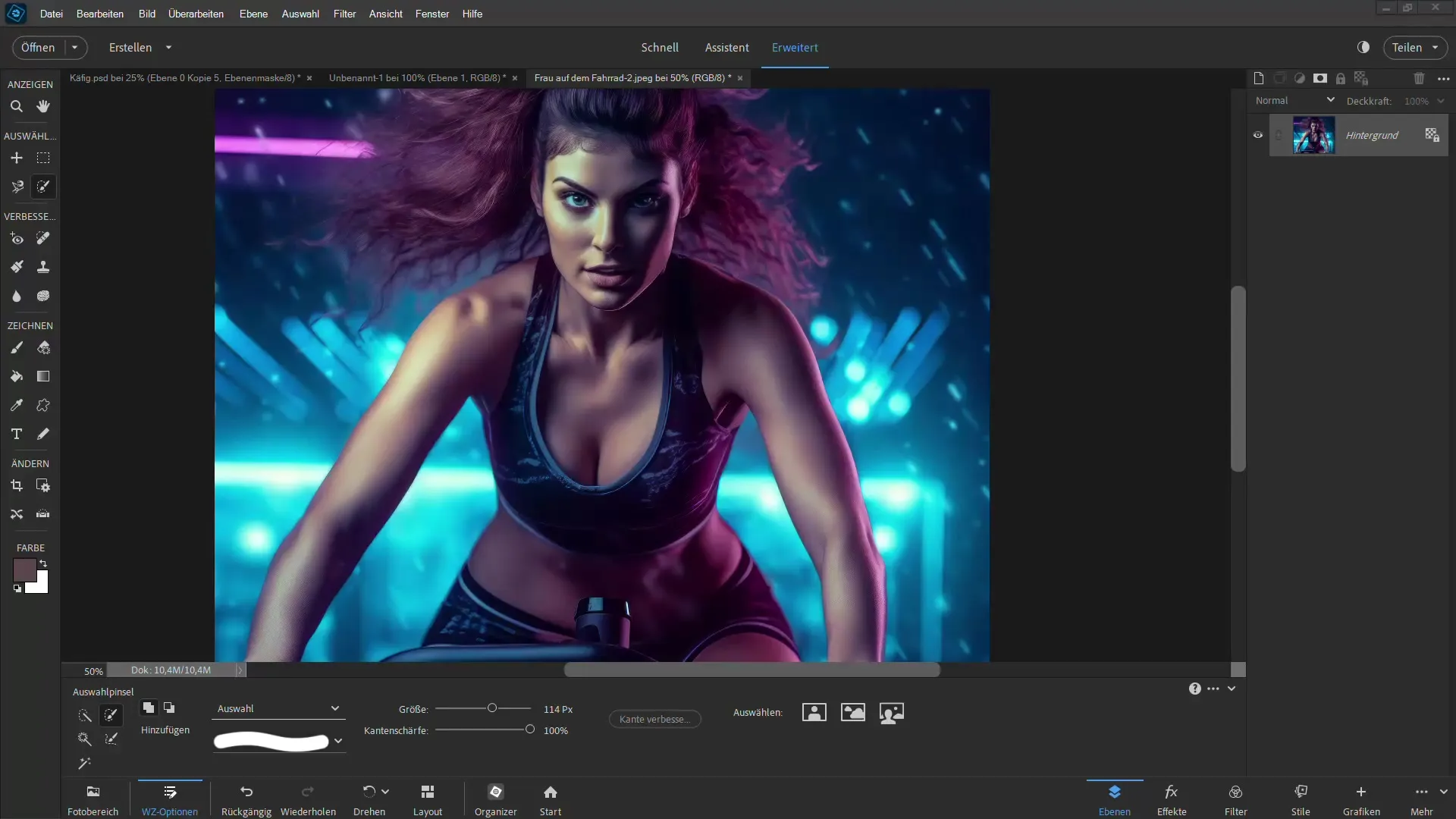 Frigjøre med Photoshop Elements - Effektivt bruke det magnetiske lassoen og fjerne fargeskjær