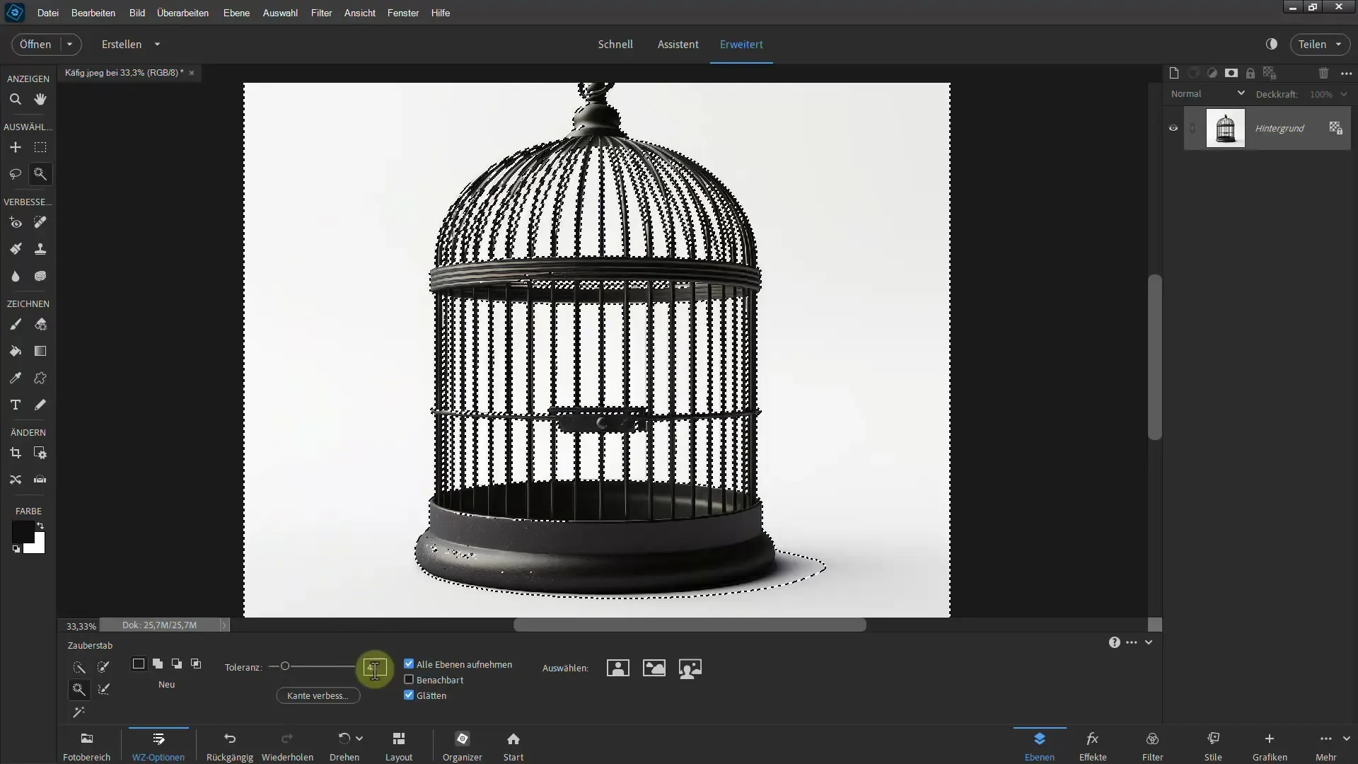 4 effektive metoder for utklipping i Photoshop Elements