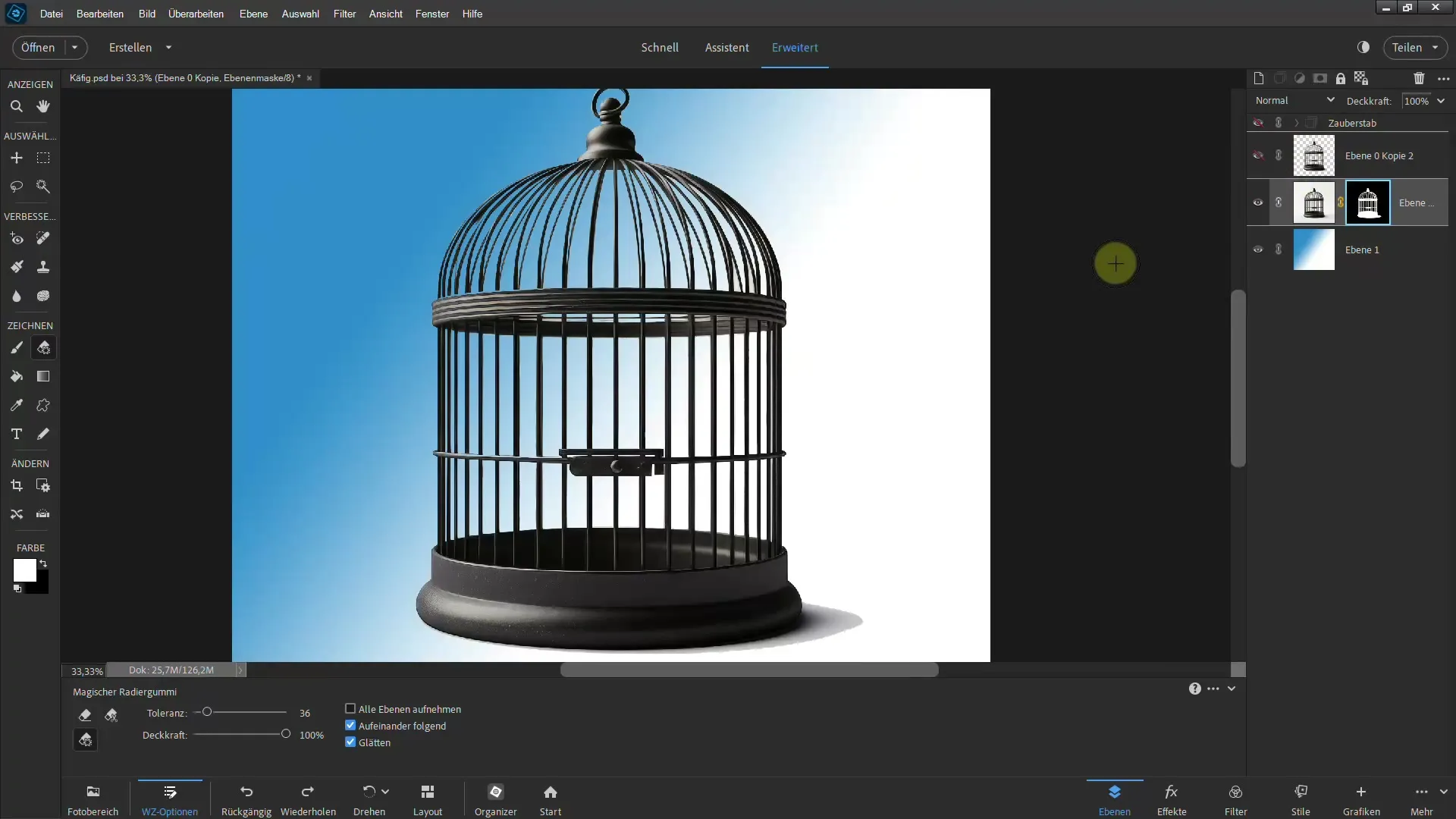 4 effektive metoder for utklipping i Photoshop Elements