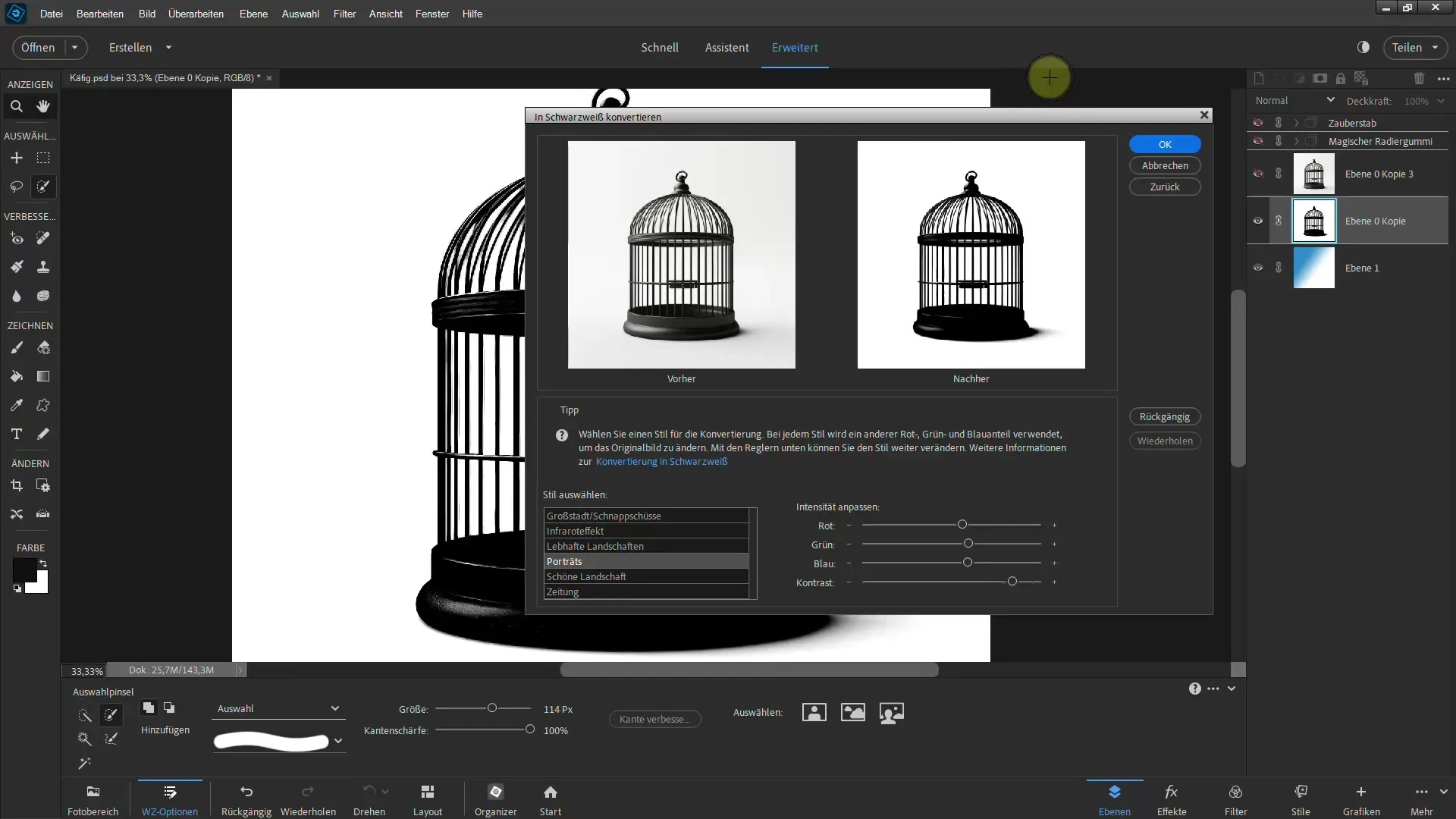 4 effektive metoder for utklipping i Photoshop Elements