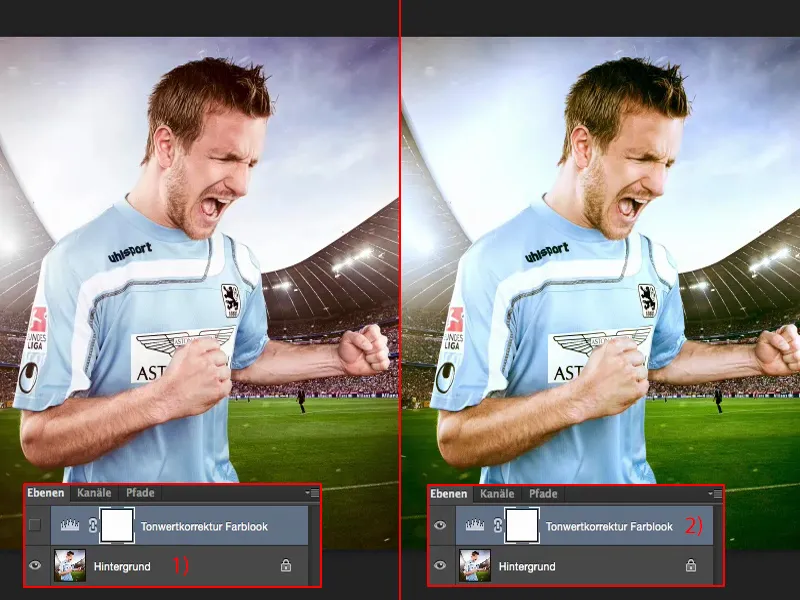 Išvaizda ir stiliai su Photoshop - tono korekcija.