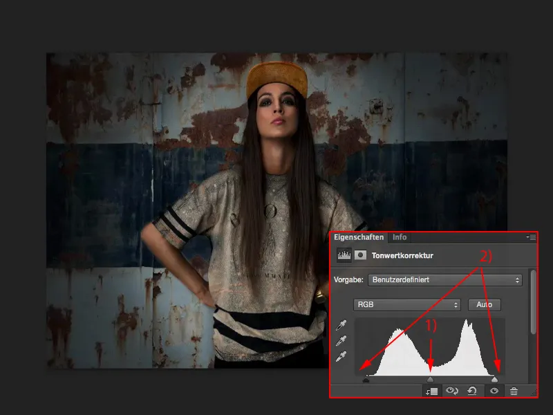 Vaade ja stiilid Photoshopis - toonikorrektsioon