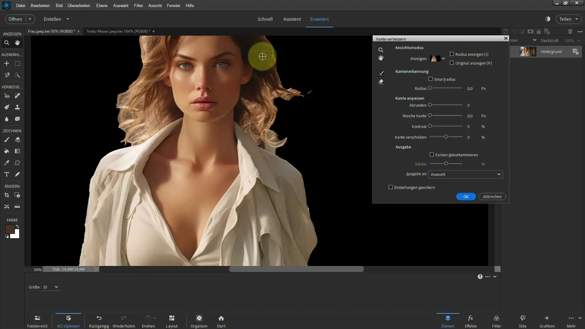 Hårutløsning enkelt - en veiledning med Photoshop Elements