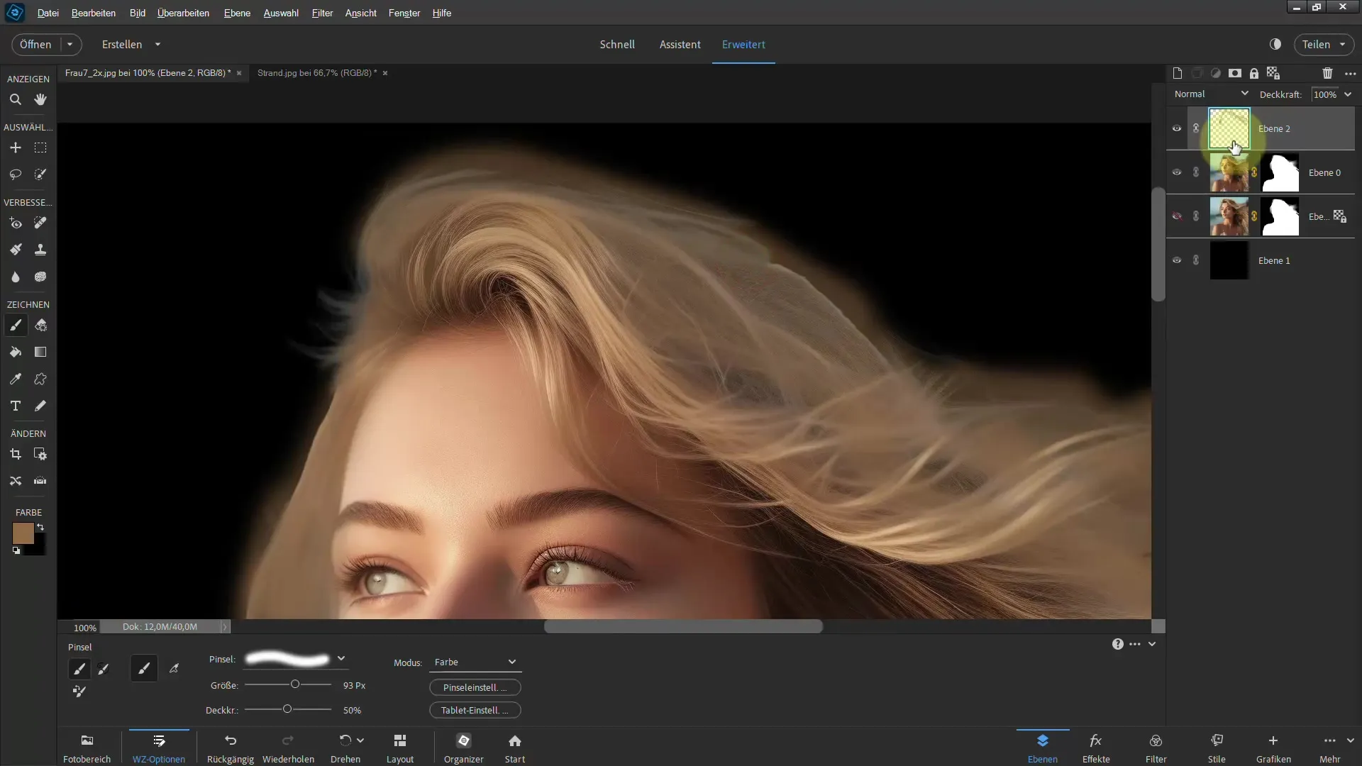 Frigjøre hår: Trinn-for-trinn-guide med Photoshop Elements