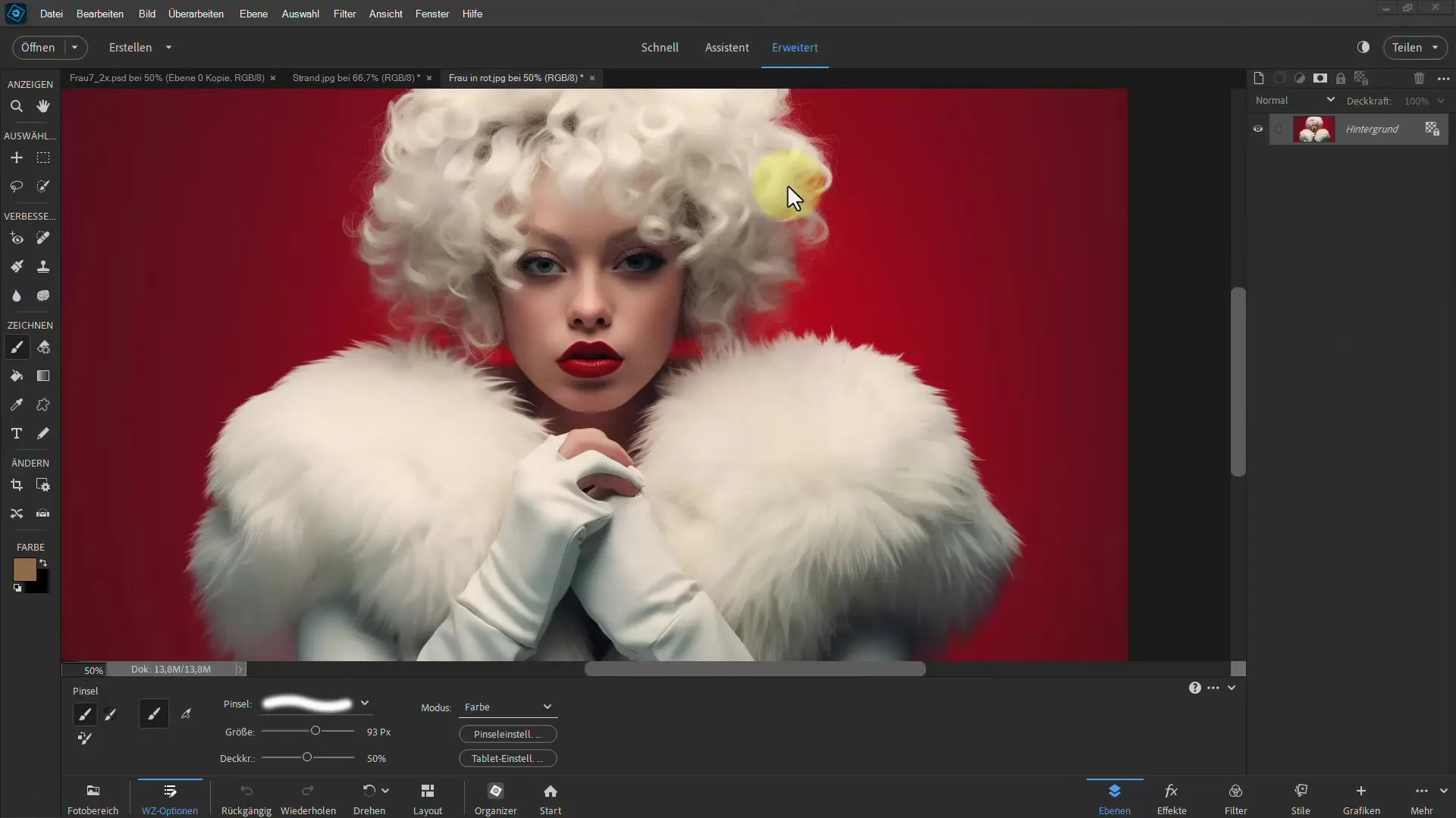 Frigjøring av hår: Trinn-for-trinn veiledning med Photoshop Elements