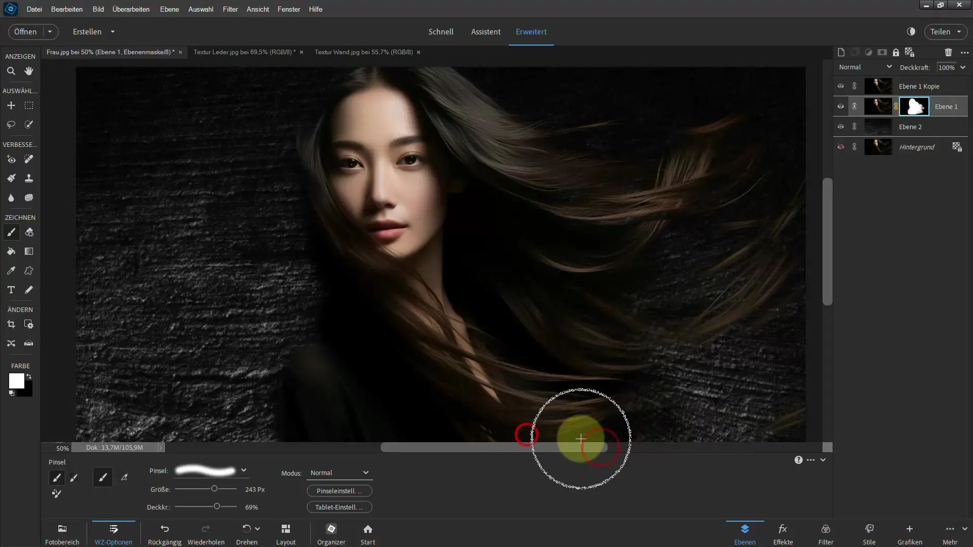 Frigjøre hår med Photoshop Elements - forklart fyllmetoder