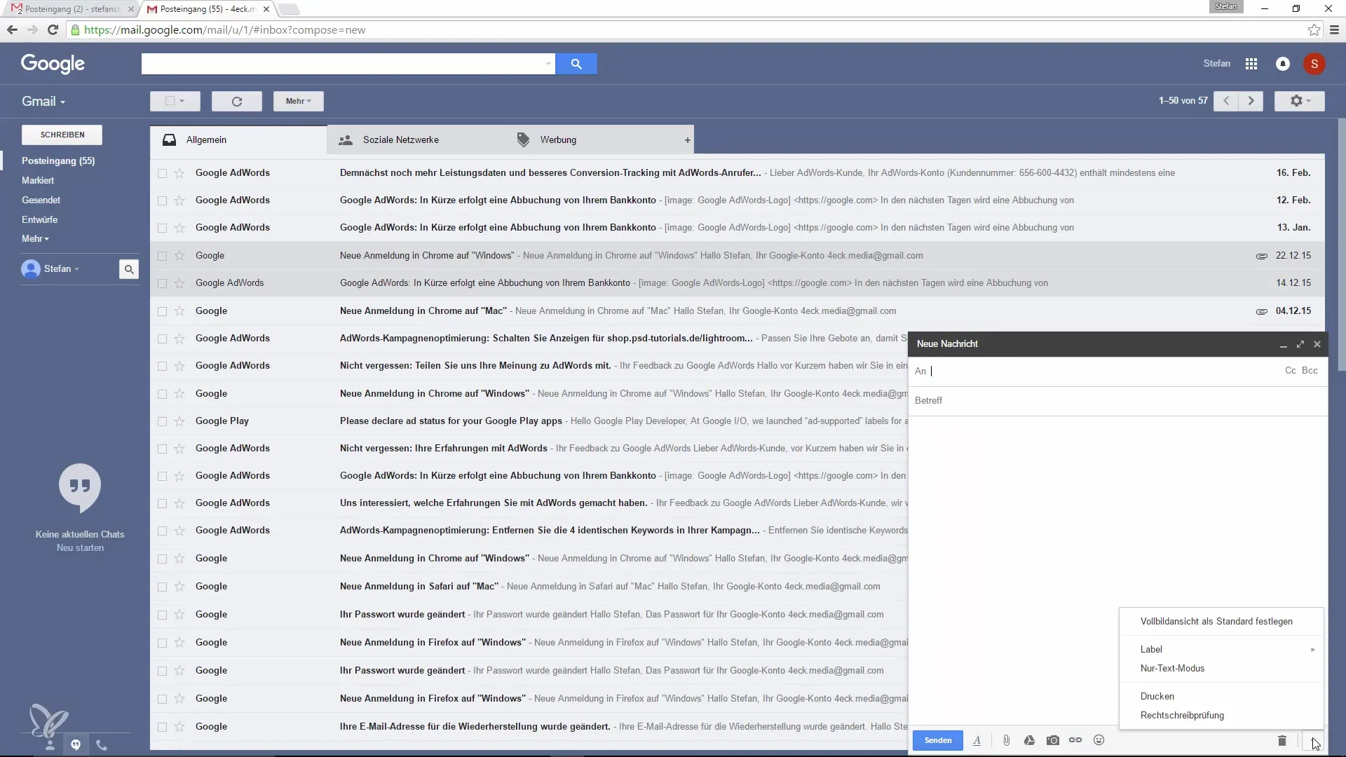 Uso eficiente de modelos de e-mail no Google Mail Uso eficiente de modelos de e-mail no Google Mail