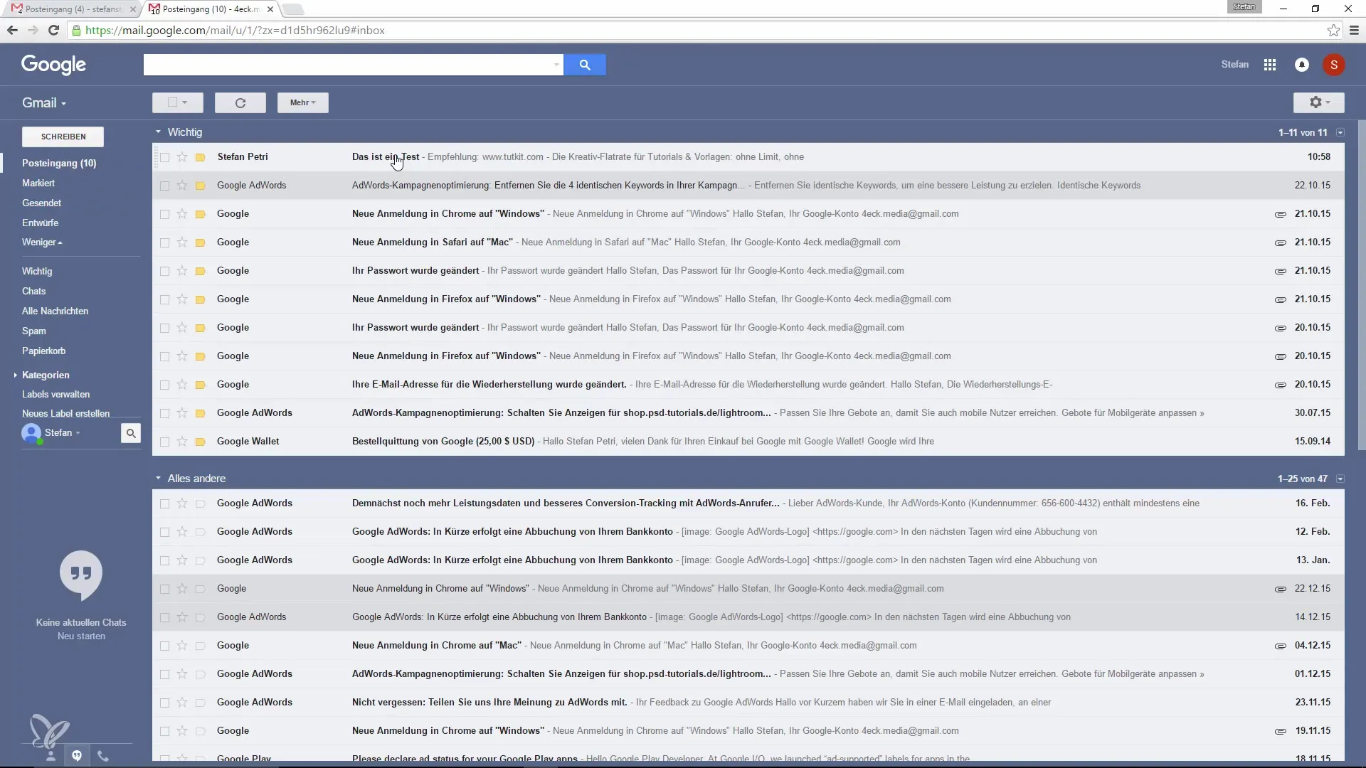 Organização eficaz no Gmail – Usar etiquetas de forma inteligente Organização eficaz no Gmail - Utilizando etiquetas de forma inteligente