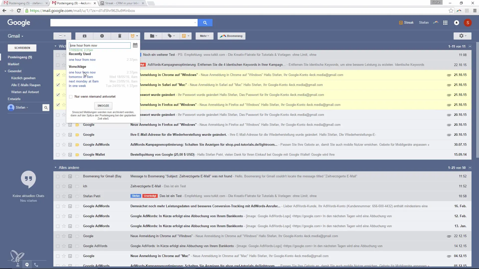 Gerenciamento de E-mail Eficiente: Exibir e-mails não lidos posteriormente “Gerenciamento eficiente de e-mails: Mostrar e-mails não lidos mais tarde”
