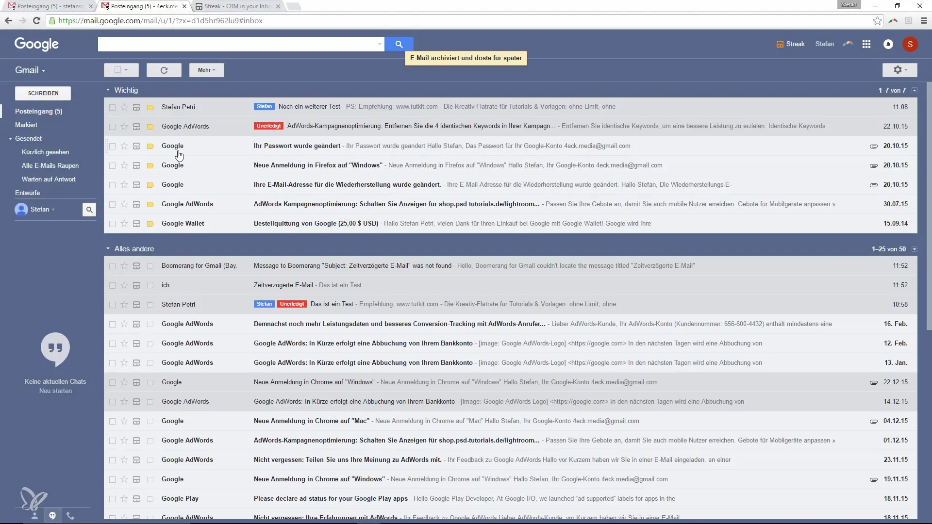 Gerenciamento eficiente de e-mails: Mostrar e-mails não lidos mais tarde Gerenciamento de E-mail Eficiente: Exibir e-mails não lidos mais tarde