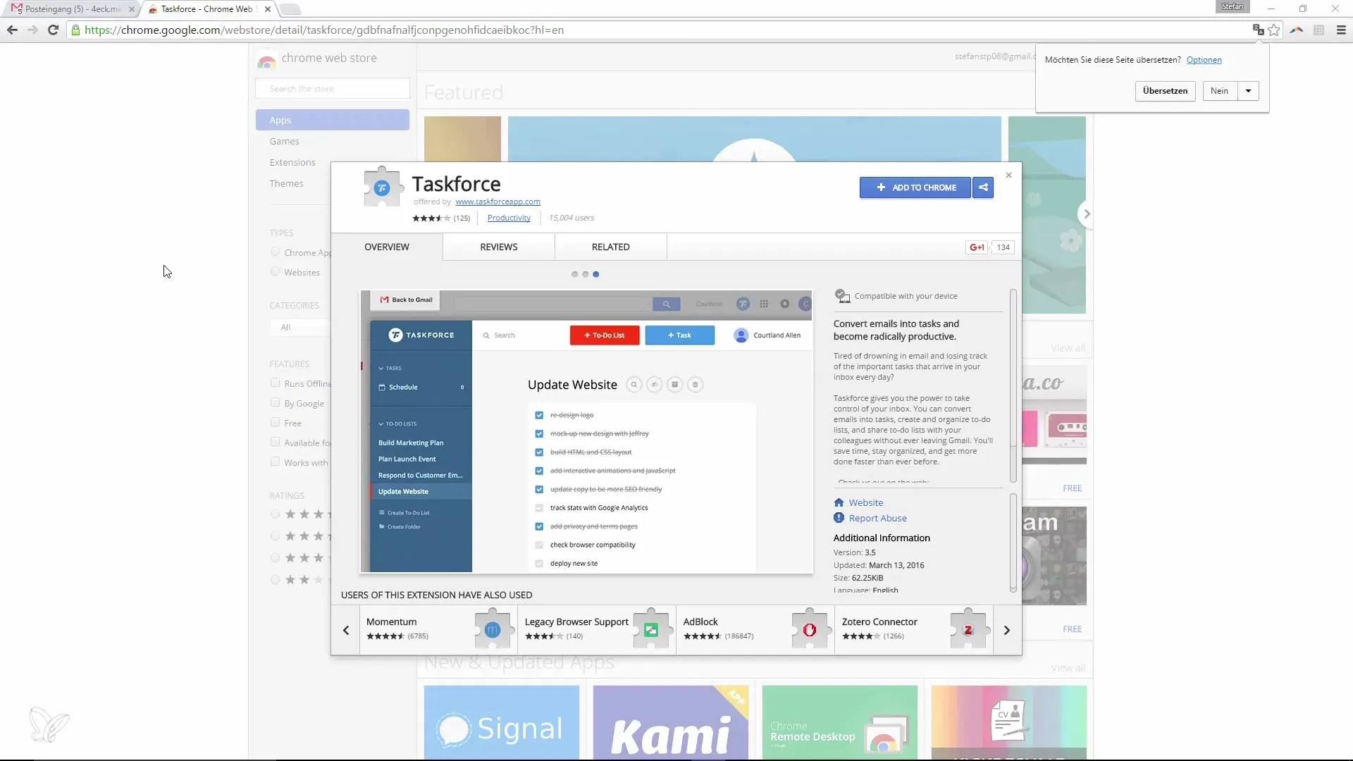 Aumente sua produtividade no Gmail com Taskforce Aumente sua produtividade no Google Mail com a Taskforce