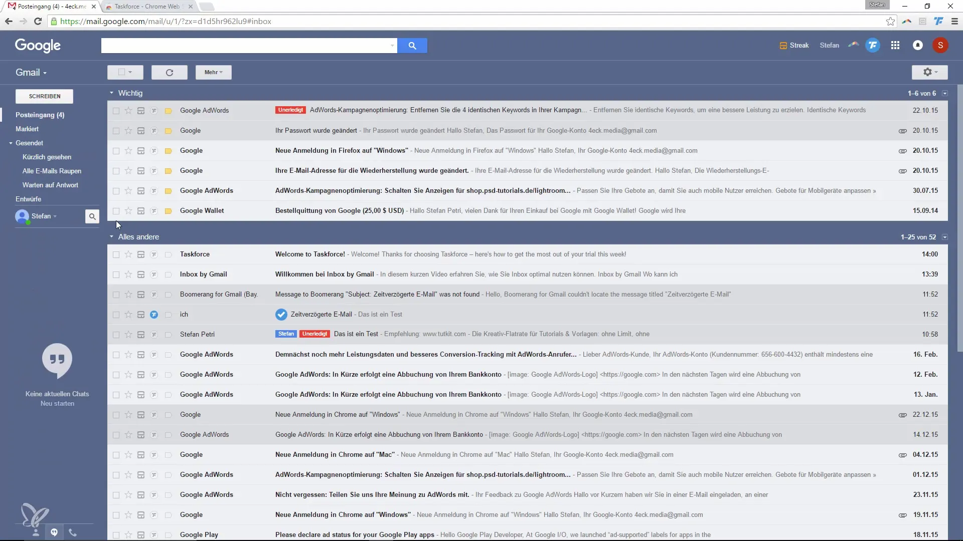 Aumente sua produtividade no Google Mail com o Taskforce Aumente sua produtividade no Gmail com o Taskforce