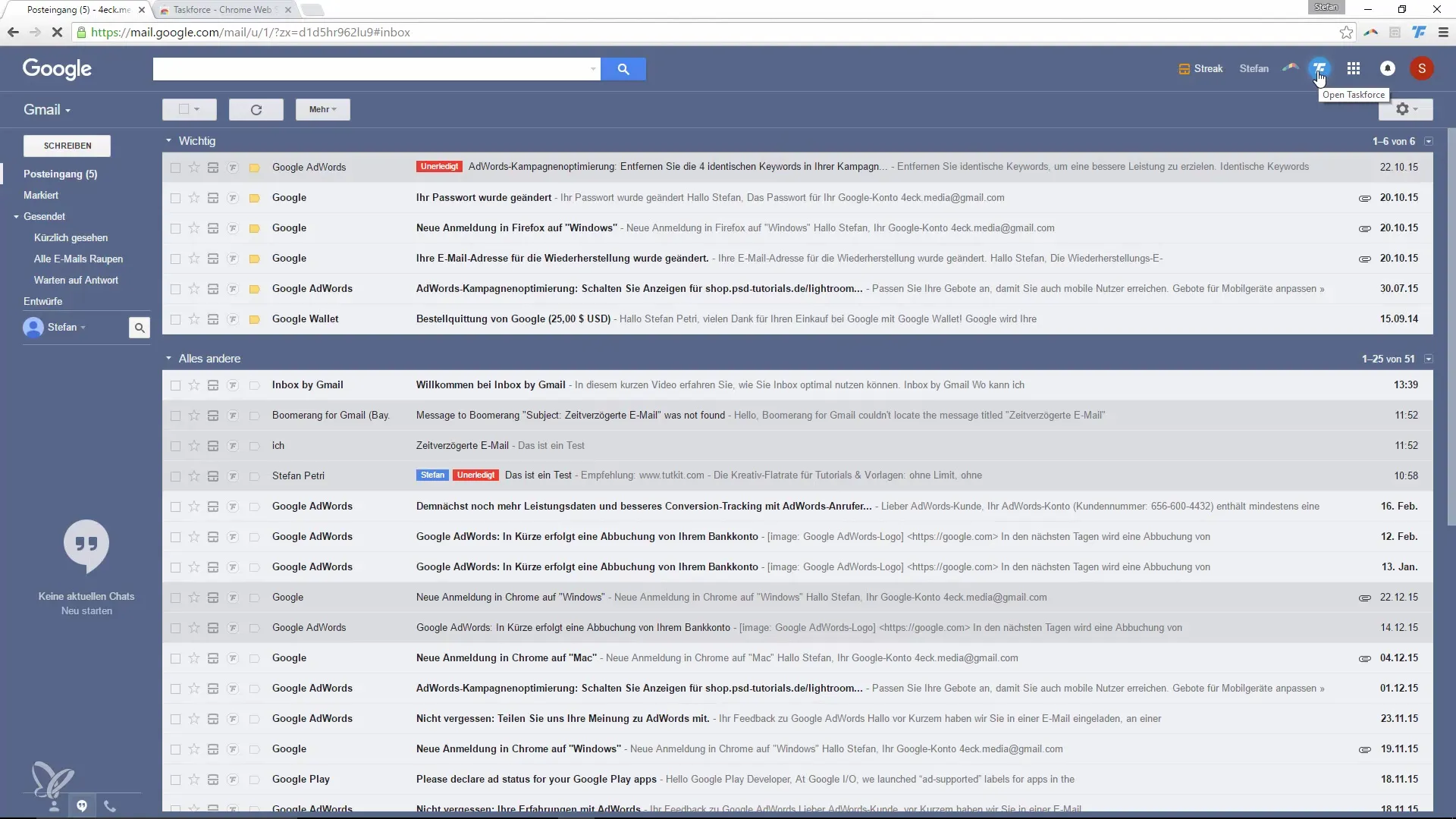 Aumente sua produtividade no Gmail com Taskforce Aumente sua produtividade no Google Mail com a Taskforce