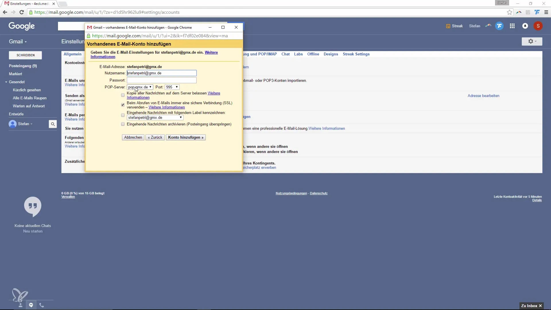 Gerencie vários endereços de e-mail no Gmail Gerencie várias contas de e-mail no Gmail
