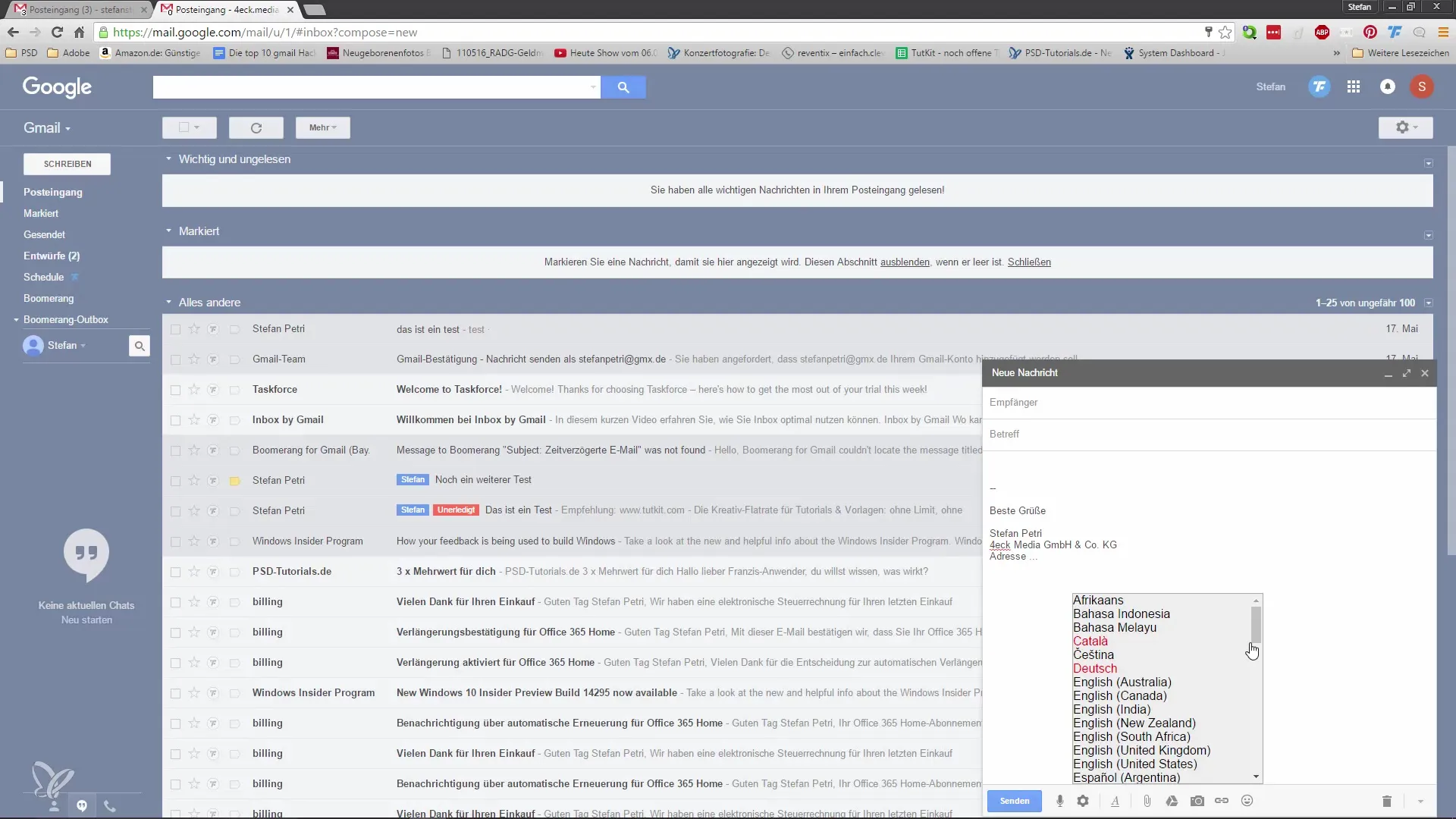 Ditar e-mails facilmente e organizá-los de forma ideal Ditando e formatando e-mails de forma simples e otimizada