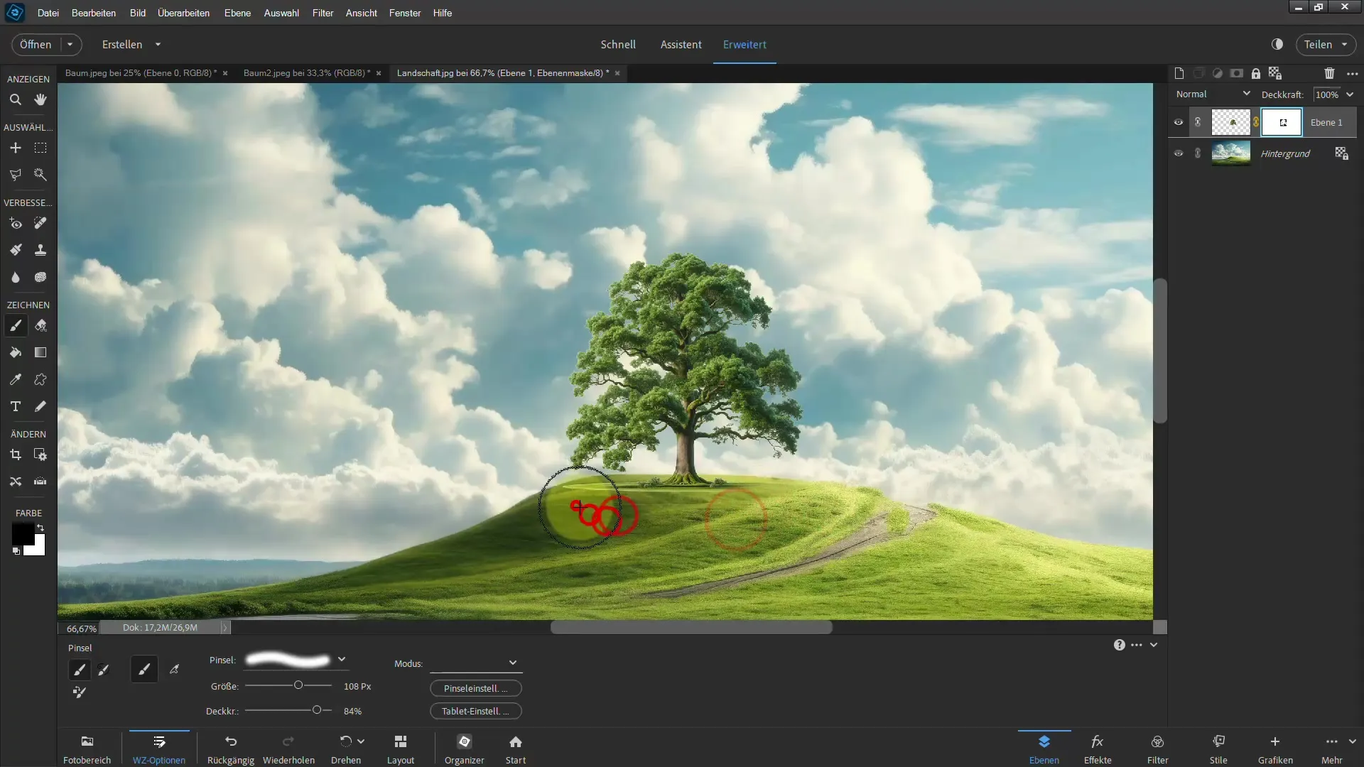Frigjøring enkelt laget - Ultimat veiledning for trær i Photoshop Elements