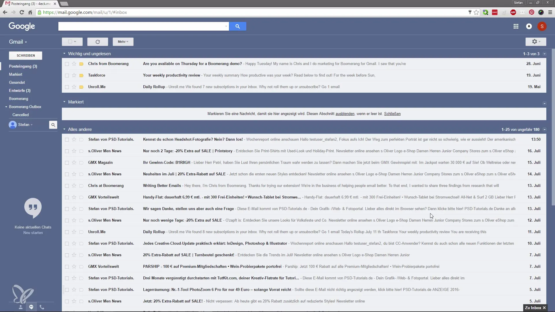 Os melhores truques para o Google Mail – otimizar a visão geral dos e-mails Os melhores truques para o Google Mail – Otimizar a visão geral dos e-mails