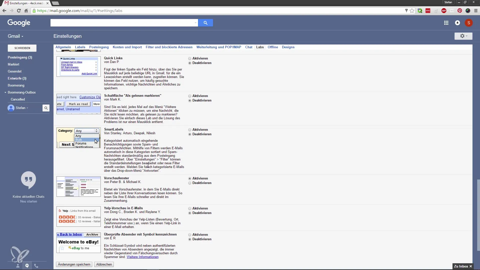 Os melhores truques para o Google Mail – Otimizar a visão geral dos e-mails Os melhores truques para o Google Mail – Otimizar a visão geral dos e-mails