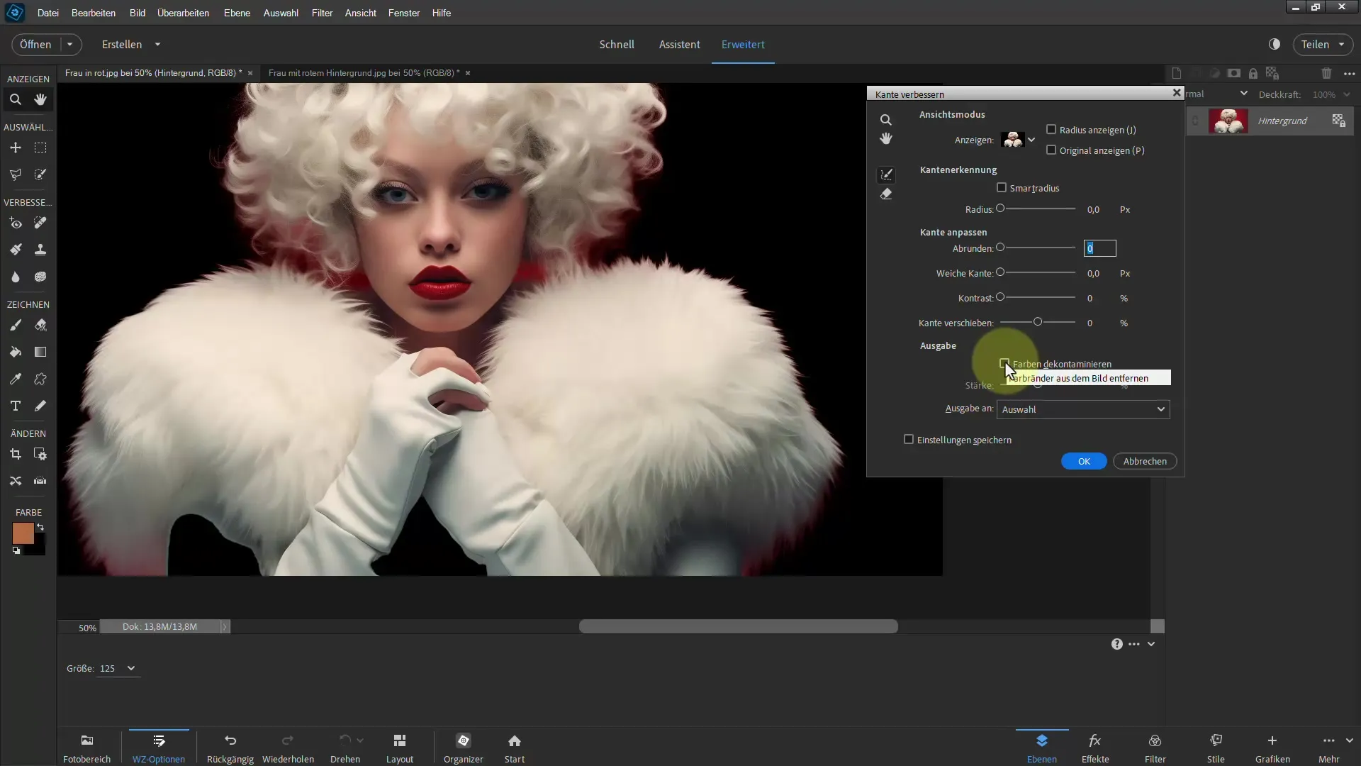 Fjerning av fargekanter - En veiledning for Photoshop Elements