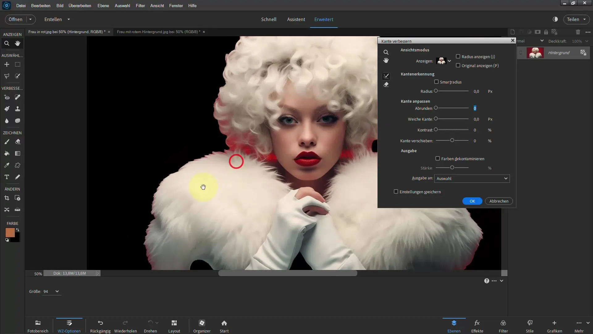 Fjern fargekanter effektivt - En veiledning for Photoshop Elements