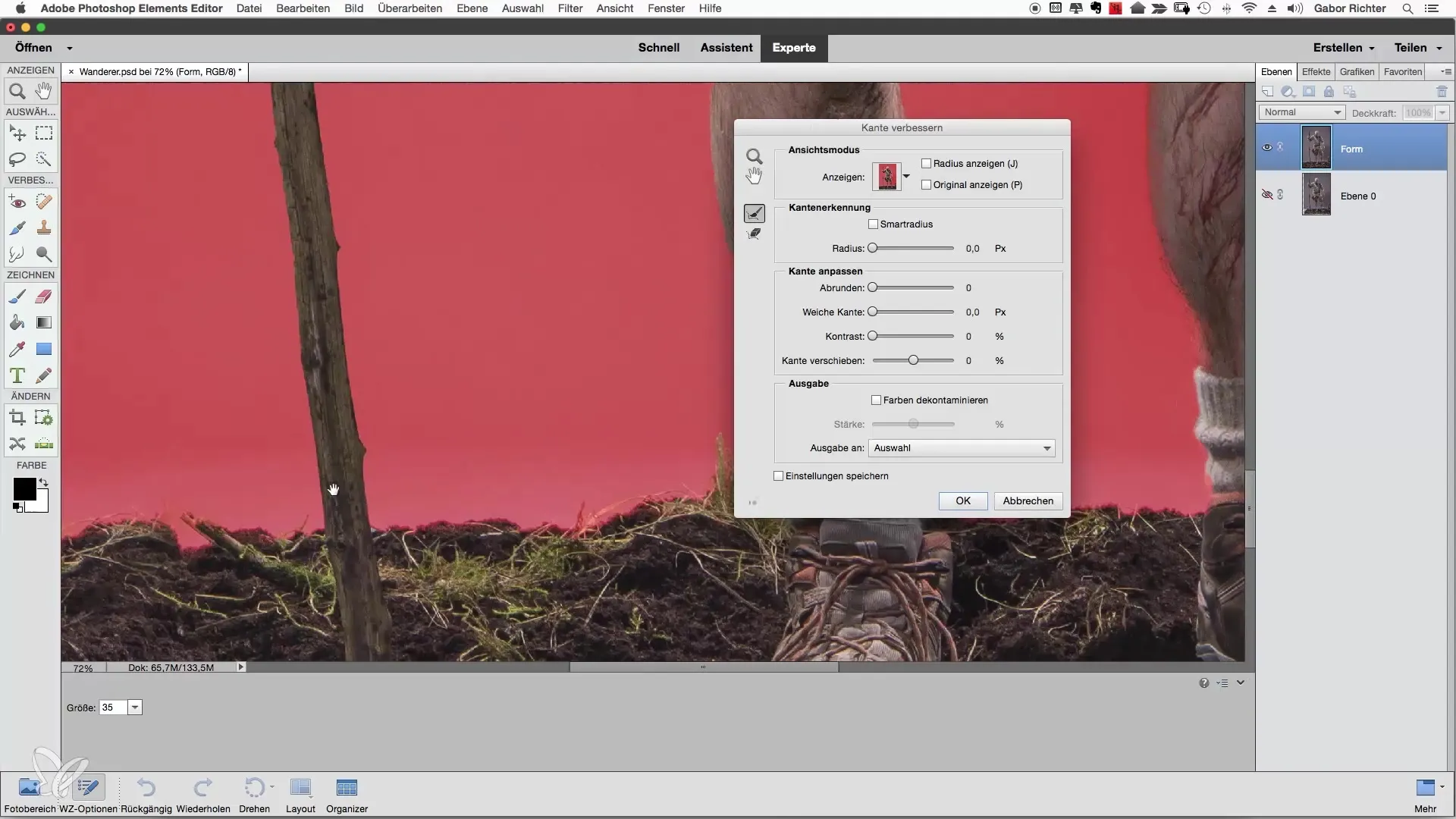 Улучшение выбора в Photoshop Elements: пошаговая инструкция Улучшение выделения в Photoshop Elements: пошаговая инструкция