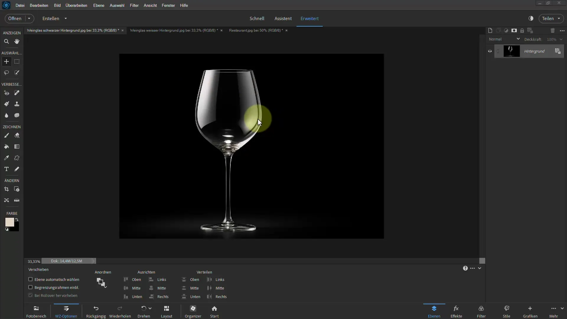 Fjerne bakgrunnen fra glass med Photoshop Elements: Tips og triks for en perfekt gjengivelse av glass