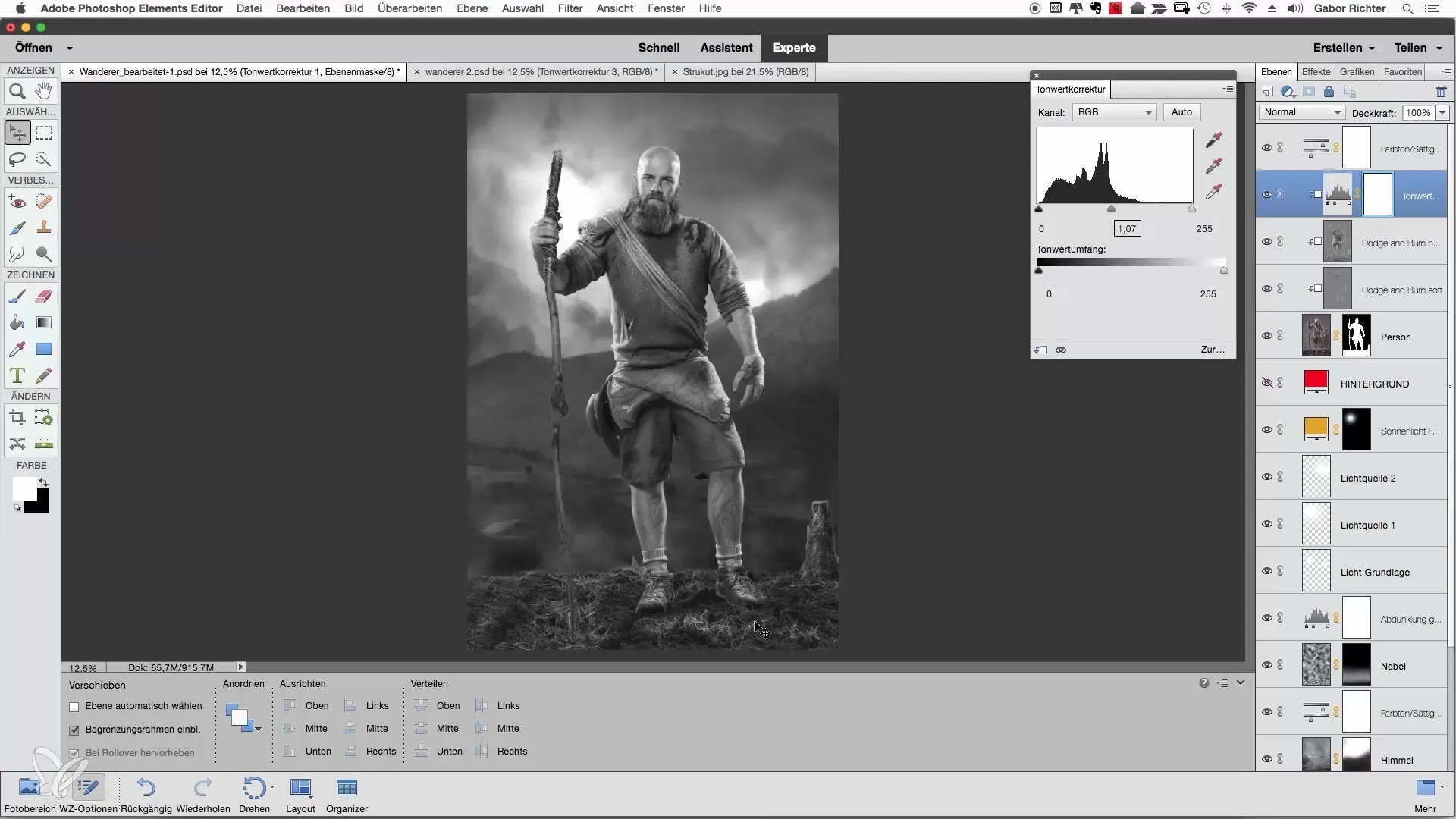 Ajustes de brillo en Photoshop Elements para personas Ajustes de brillo en Photoshop Elements para personas