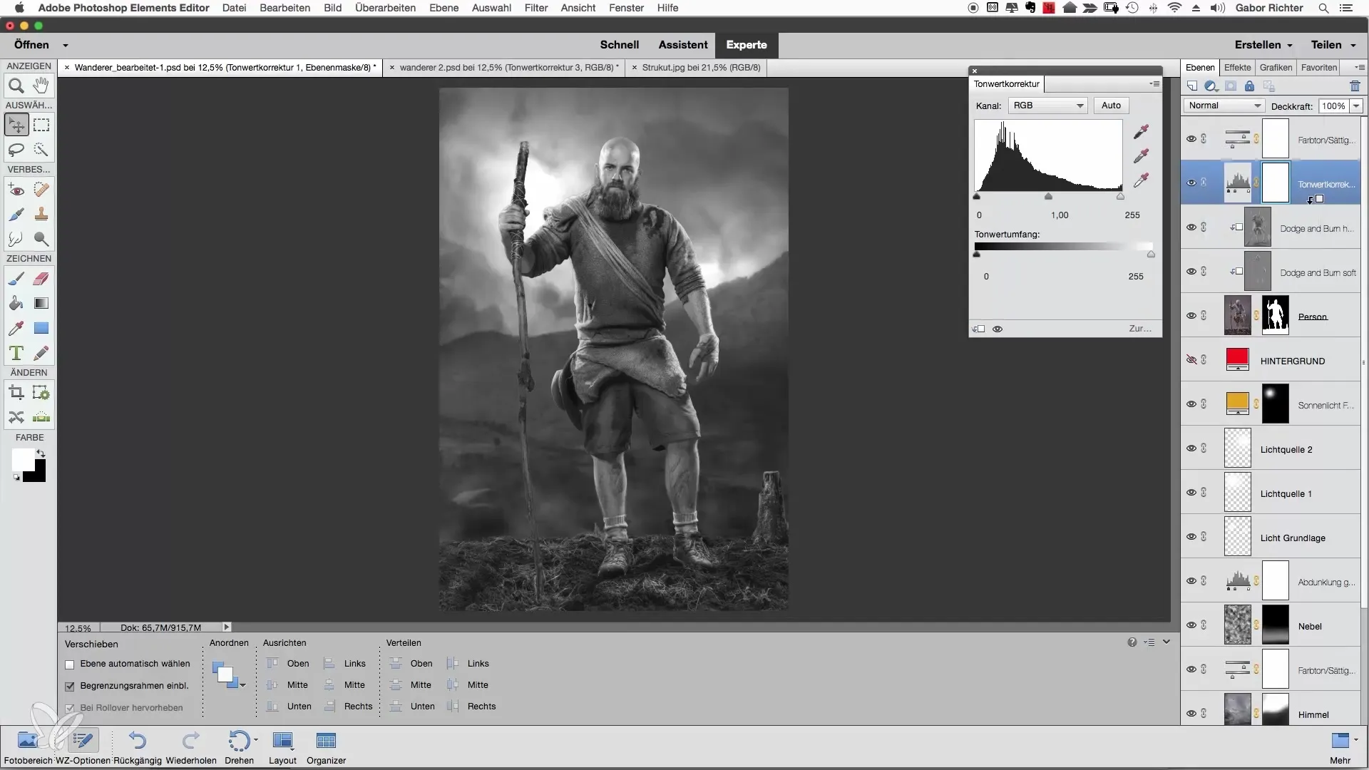 Ajustes de brillo en Photoshop Elements para personas Ajustes de brillo en Photoshop Elements para personas