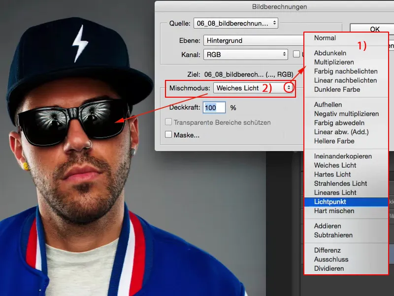 Välimus ja stiilid Photoshopiga - Pildi arvutamine