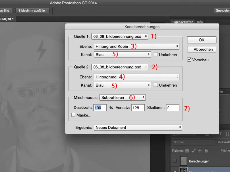 Vaated ja stiilid Photoshopis - pildi arvutamine