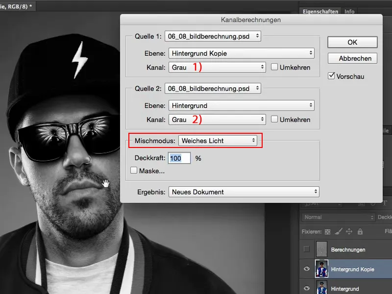Väljanägemine ja stiilid Photoshopis - Pildiarvutus