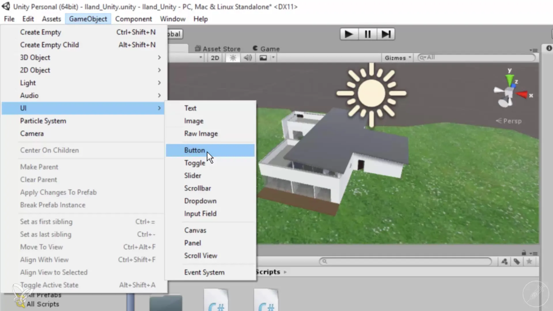 Crear botones dinámicos para casas con Unity Crear botones dinámicos para casas con Unity