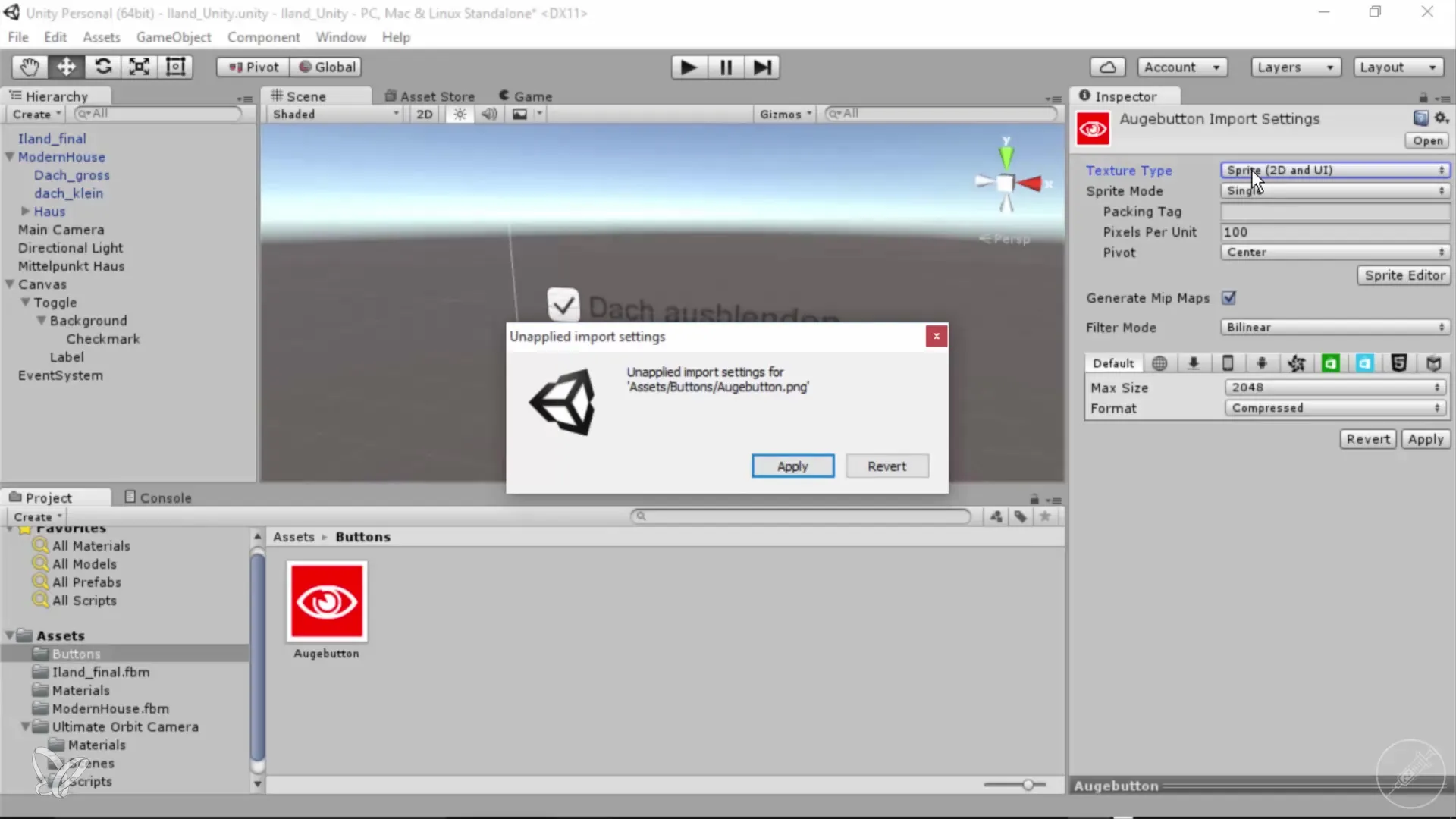 Integrar gráficos para botones en Unity Integrar gráficos para botones en Unity