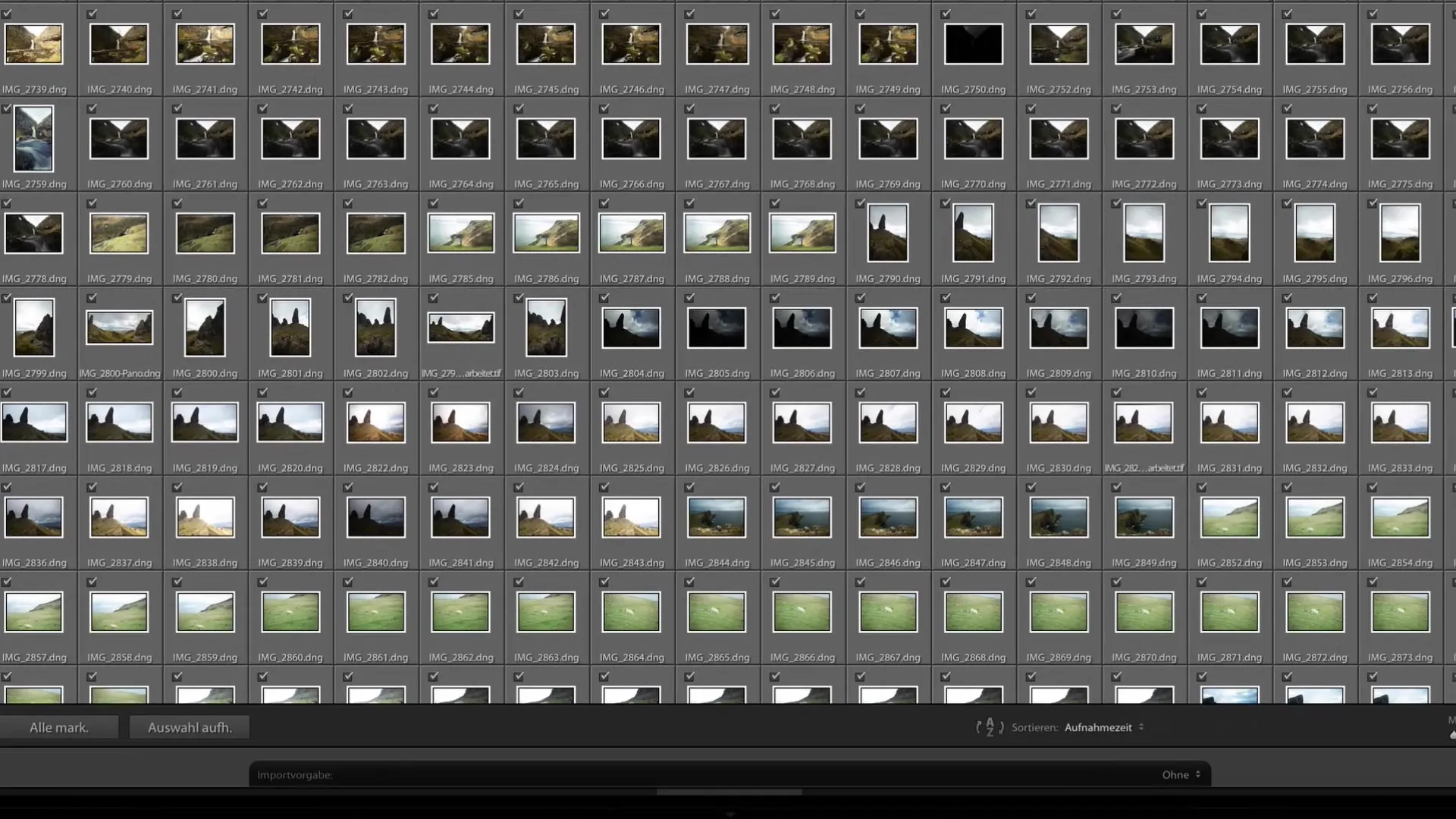 Importazione efficiente di immagini in Lightroom Classic CC