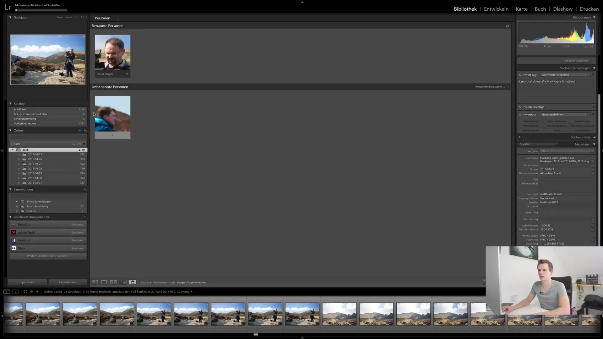 Effektiv brug af ansigtsgenkendelse i Lightroom Classic CC