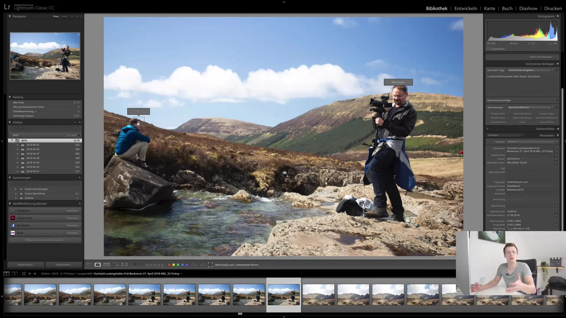 Effektiv brug af ansigtsgenkendelse i Lightroom Classic CC