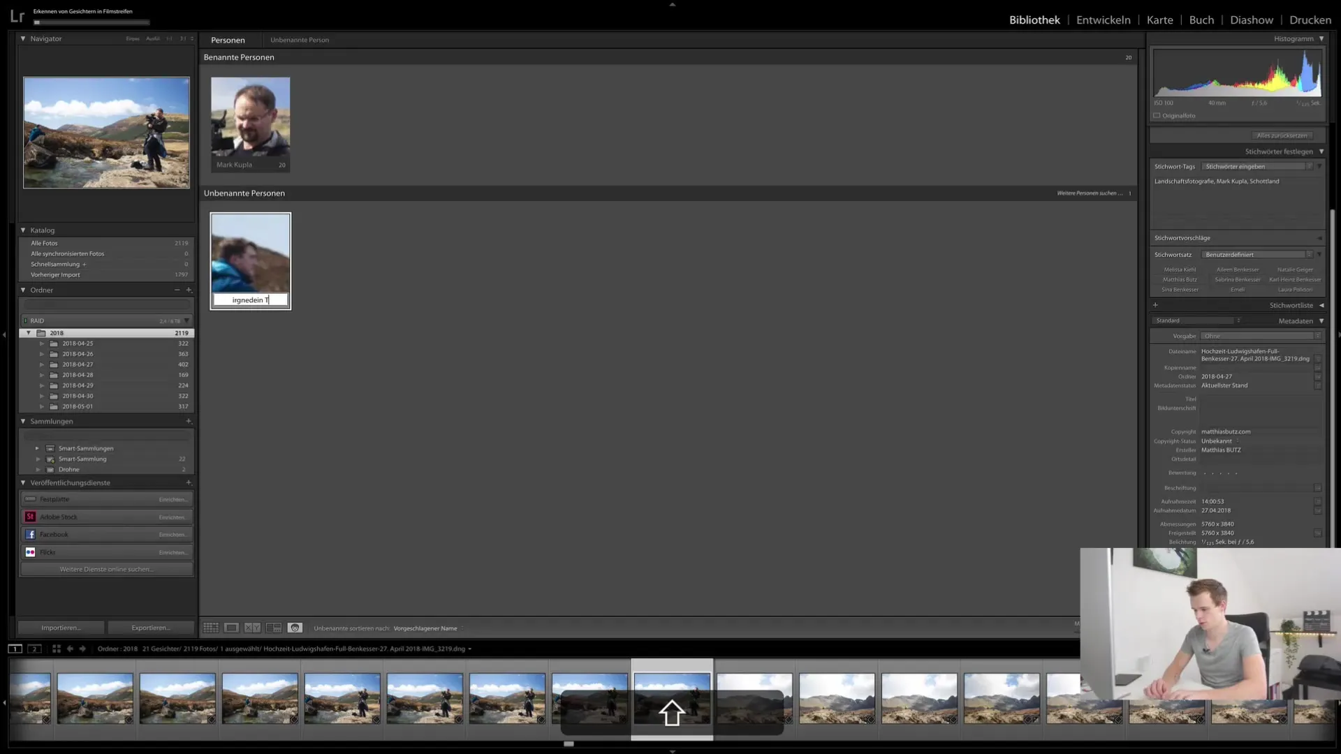 Effektiv brug af ansigtsgenkendelse i Lightroom Classic CC
