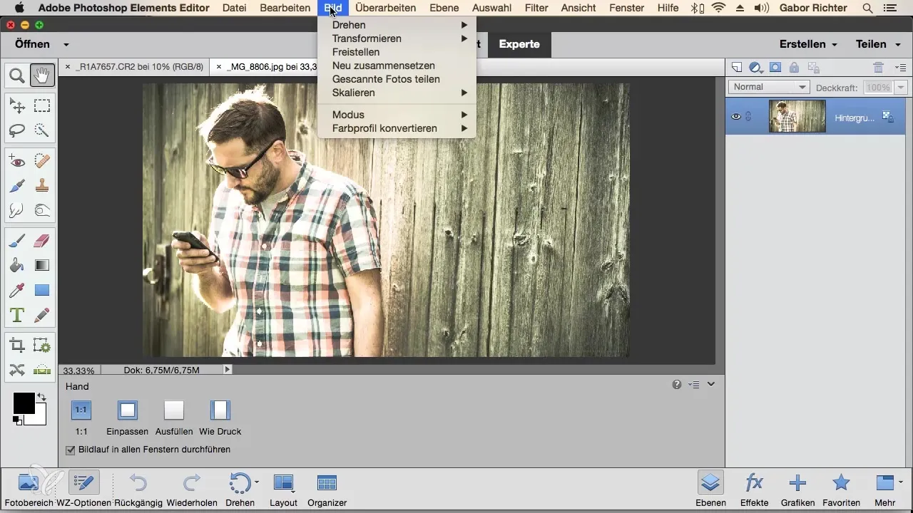Wichtiger Überblick über Photoshop Elements Menüs