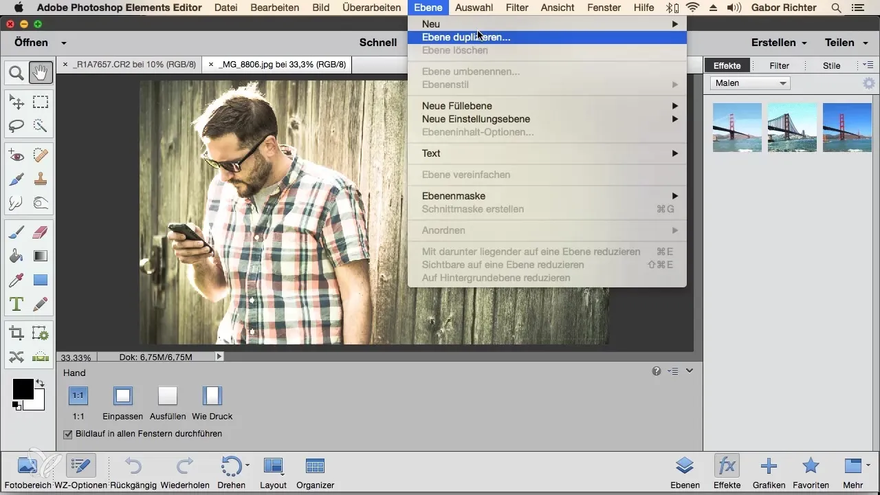 Wichtiger Überblick über Photoshop Elements Menüs