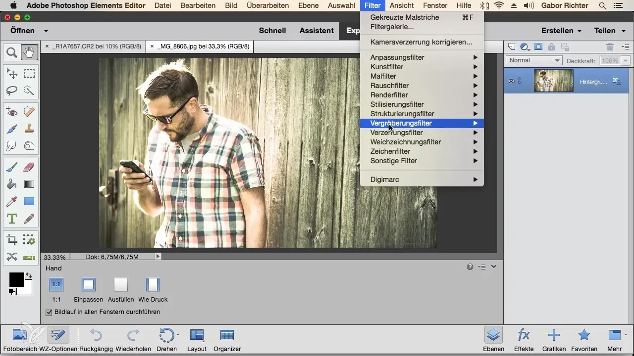 Wichtiger Überblick über Photoshop Elements Menüs