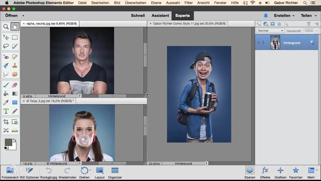 Photoshop Elements: Mehrere Motive auf einer Arbeitsfläche bearbeiten Photoshop Elements: Mehrere Motive auf einer Arbeitsfläche bearbeiten