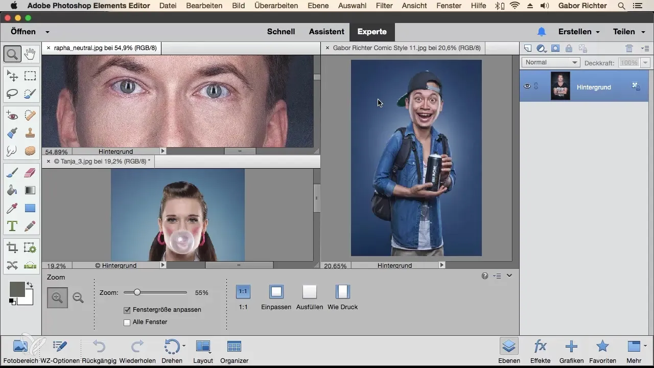 Photoshop Elements: Mehrere Motive auf einer Arbeitsfläche bearbeiten Photoshop Elements: Mehrere Motive auf einer Arbeitsfläche bearbeiten