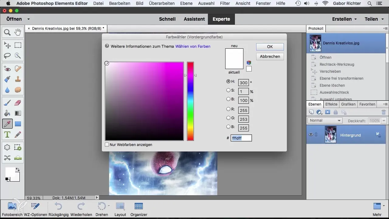 Photoshop Elements Farbwähler – Farben präzise auswählen